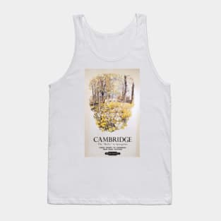 Cambridge - Vintage Railway Travel Poster - 1950 Tank Top